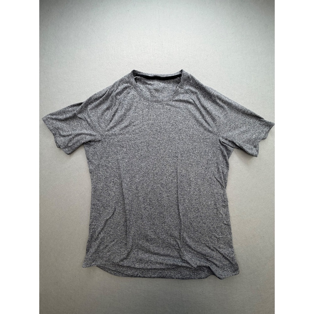 Lululemon Metal Vent Tech Short Sleeve Shirt Grey Space Dye Heather Mens L